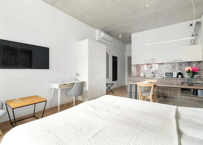 公寓 Beautiful White - Beige In By Renters 弗罗茨瓦夫