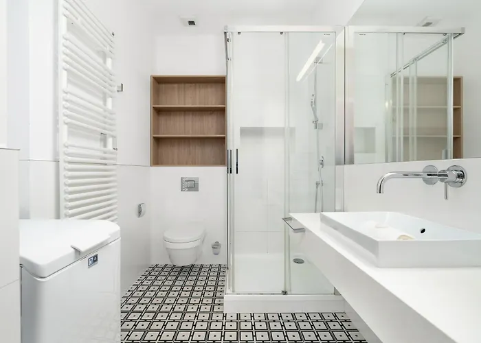 דירה Beautiful White - Beige In By Renters *